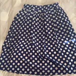 Polka dot long skirt